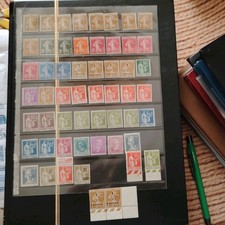 Timbres France lot non oblitérés Marianne Victor Hugo Briand Doumer multicolore