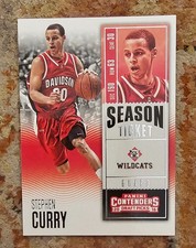 2016-17 Panini Contenders Draft Picks Season Ticket Stephen Curry #88