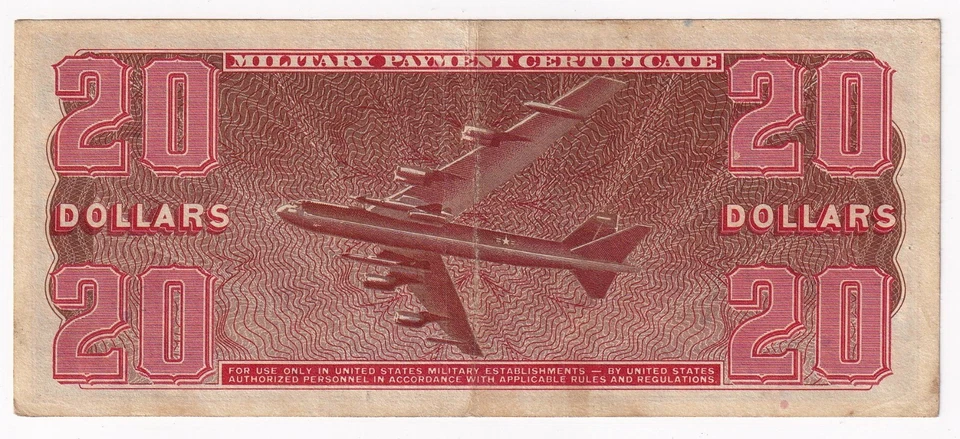 Vietnam Military Payment Certificate 20 Dollars Series 681 Serial # C 04048054 C - Image 2 of 2
