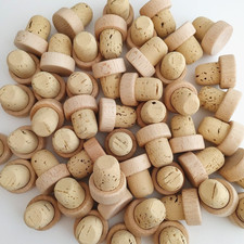 50 19.5mm T TOPS Natural Cork Wood Stoppers Reusable Wine Beer Home Brewing