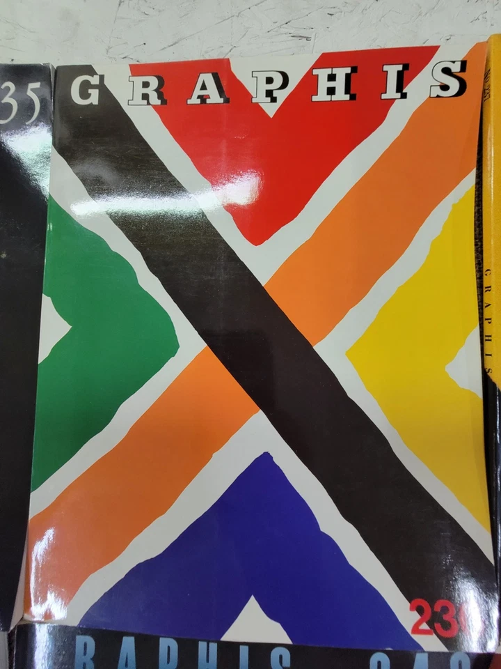 Lot 9 GRAPHIS MAGAZINE 1980s Excellent Condition 1985-1986 Advertising Design - Bild 3 von 4