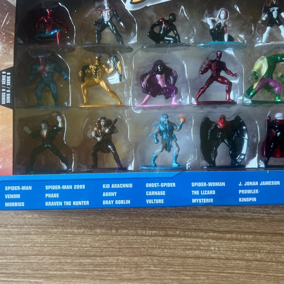 Marvel Spider-Man: 18 Figuras Nano Die Cast Metal Colección (Jada), Serie 9 Nuevo Foto 2 de 4