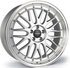 Alloy Wheels 18" Dare LM Silver Polished Lip For Alfa Romeo 156 GTA V6 02-08