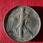 1994 SILVER EAGLE 1 OZ .999 FINE SILVER COIN USA LIGHTLY TONED