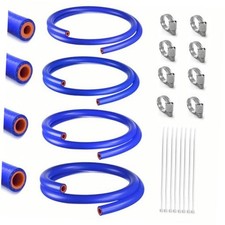 5FT 1/4'' 5/16'' 3/8'' 5/8'' 4 Set Silicone Heater Hose Coolant Radiator
