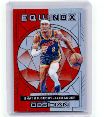 SHAI GILGEOUS-ALEXANDER 2023-24 OBSIDIAN EQUINOX ORANGE FLOOD #/75