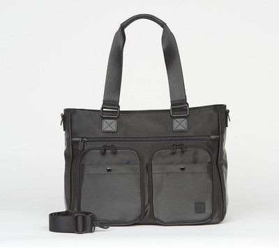 New! - IHKWIP Excelsior Cargo Catchall Tote w/ Crssbody Strap  Metallic Black