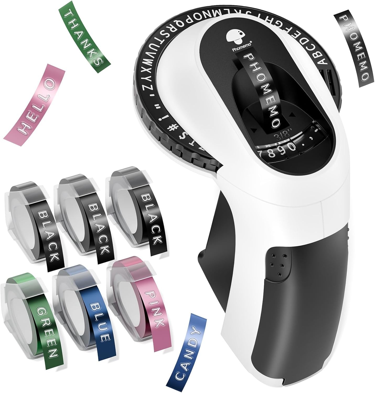 3D Dymo Omega Embossing Label Maker with 6PK Label Tape 9mm Dymo Junior ...