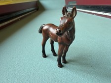 2003 Schleich Arabian Foal / Colt Retired Brown Black Baby Horse 3" Figurine Toy
