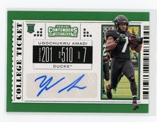 2019 Panini Contenders Draft Picks - College Ticket Ugo Amadi #236 (AU, RC)
