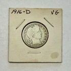 1916-D Barber Quarter Silver - Very Good (VG)