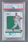 2017-18 Panini Crown Royale Jayson Tatum Silhouettes RC Auto Jersey /199 PSA 8