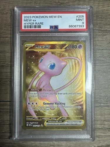 Mew ex 205/165 Sv: Scarlet & Violet 151 Mew EN Holo Hyper Rare PSA 9