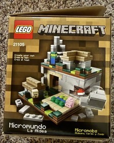 LEGO Minecraft Micro Worlds 3 Set lot Forest, Village and End 21102 21107 21105