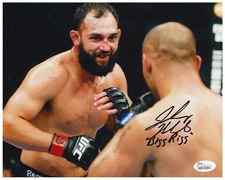 Johny "Bigg Rigg" Hendricks Signed UFC 8x10 Photo (JSA COA) MMA