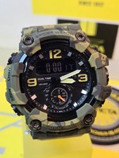 Invicta Activa X BlackOps  Green Camouflage Analog & Digital Mens' Wach 56mm NEW