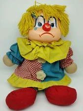 Vintage Dakin Clown 2-Face 2 Sided Dream Doll, Cheery-teary.