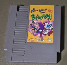 Ren & Stimpy Show: Buckaroo NES 1993) Ex Condition CLEANED TESTED AND WORKING 
