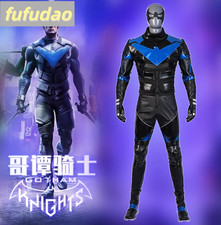 DC Nightwing Cosplay Costume Outfits Boots Mask Accessories Set Mens Halloween