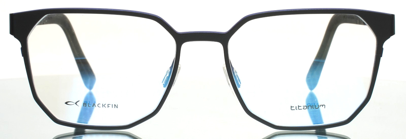 BLACKFIN BF964 Wilmington 1053 Black Blue Unisex Eyeglasses 53-17-145 B:42