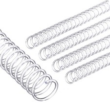 16mm 5/8" Spiral Binding Coils, 25 Pcs Spirals 140 Sheet Capacity, Transparent