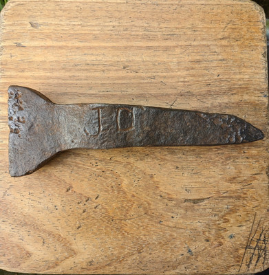 Antiker Yorkshire Bergmannshammer 5,40z Schmied geschmiedet, Initialen geätzt