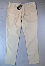 RHONE Commuter Trouser Pants Mens 38x32 Slim Straight Fit Khaki Stretch