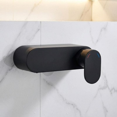 Schwarz Duscharmatur Ventil Modern Wandmontage Einhebel