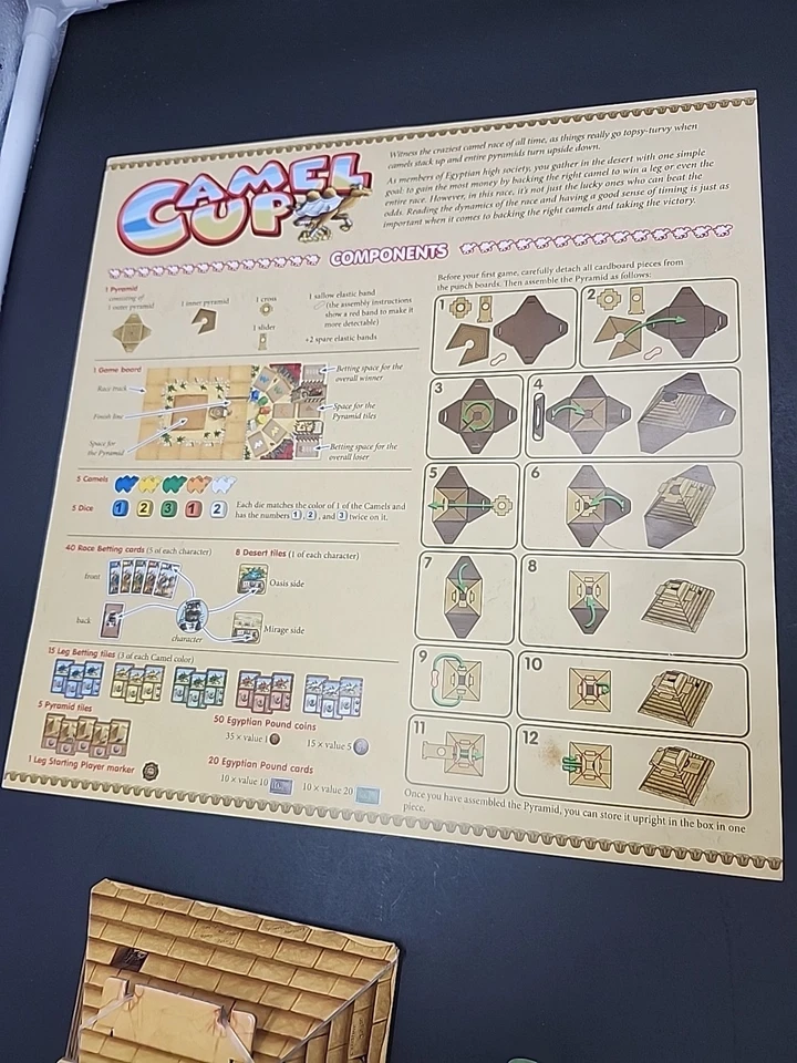 Camel Up Board Game 100% Complete Z-Man Games 2014 Steffen Bogen CIB - Image 3 of 4