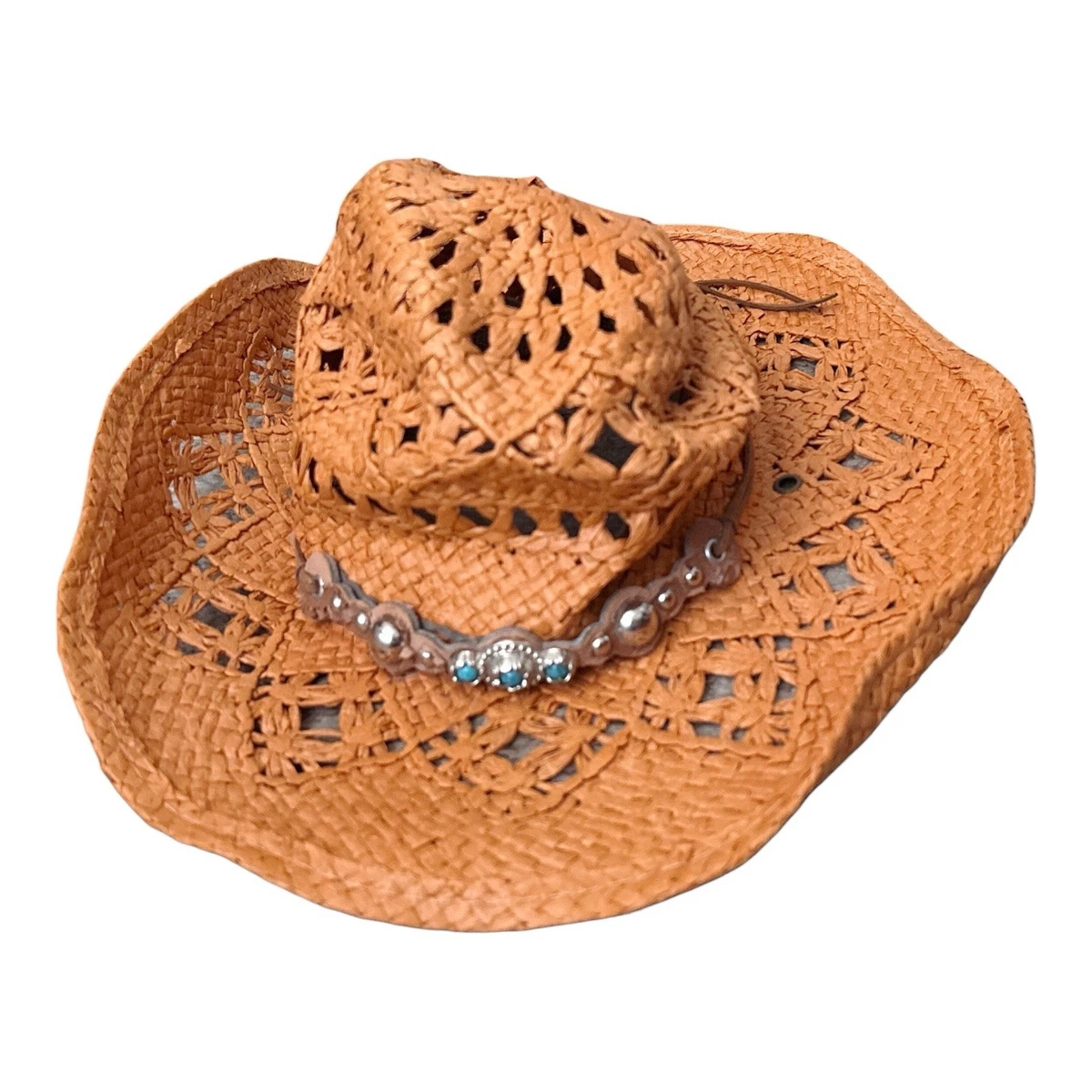 Las mejores ofertas en Sombrero de vaquero Paja Azul para  display picture 2