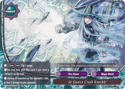 De Guaita Crush Knuckle! - BT02/0052 - U Near Mint Buddy Fight Set 2 Cyber Ninja