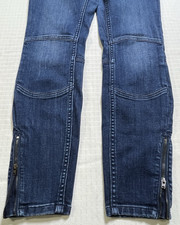 Pilcro and the Letterpress by Anthropologie High-Rise Denim Legging Ankle Zip 29