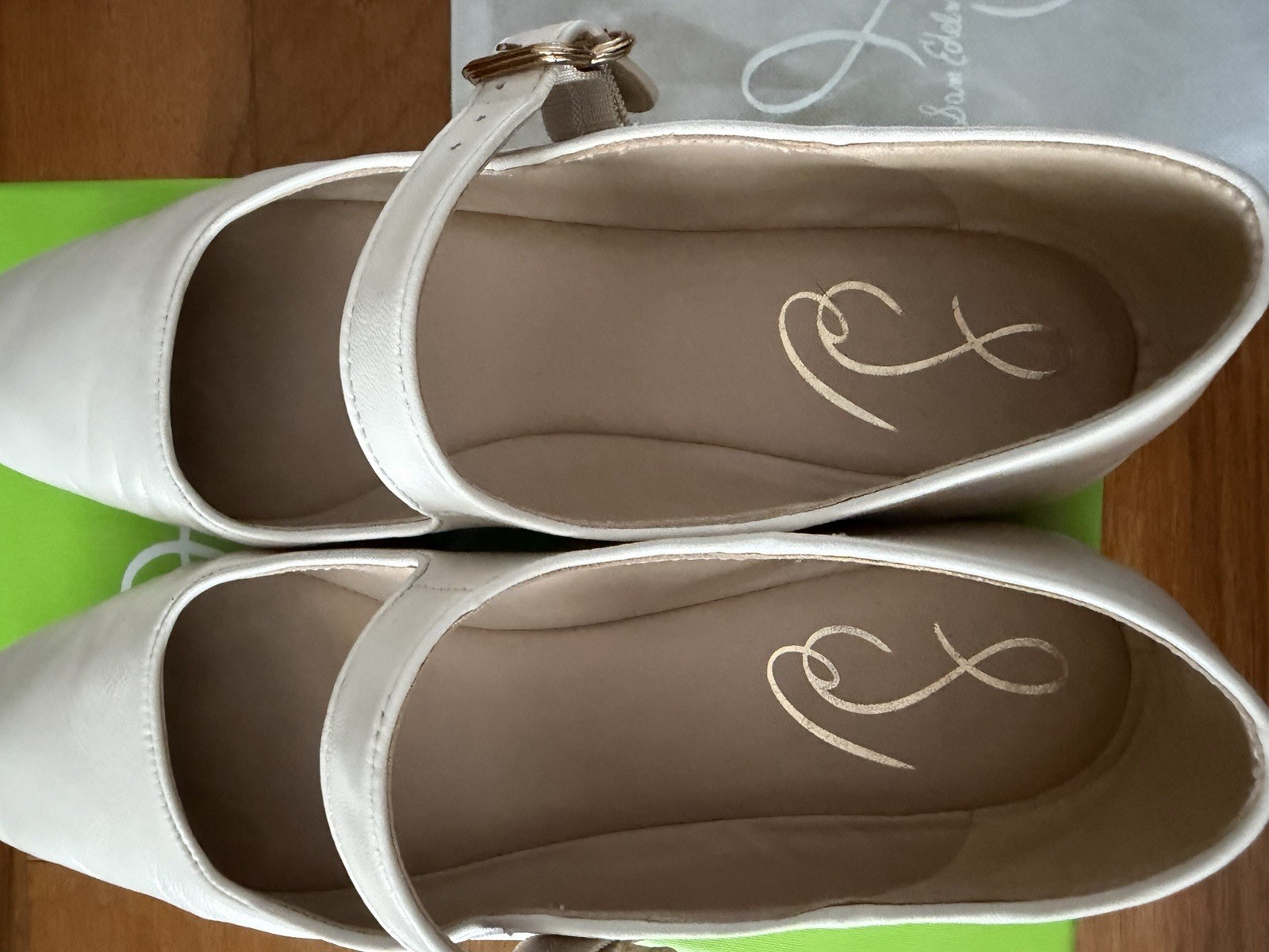 sam edelman michaela ivory flats shoes size 10 In excellent condition image 3