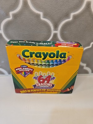 Crayola Crayons 64 Color Box 50th Birthday 2008 Retired NIB!