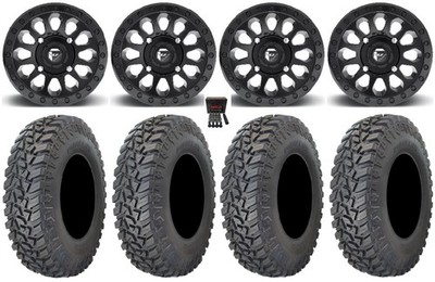 Fuel Vector 14'' Wheels Black 29'' Parallax Tires Can-Am Maverick X3