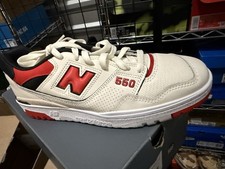 New Balance 550 BB550VTB Men’s Low Top Athletic Sneakers Sea Salt/True Red