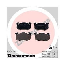 ZIMMERMANN Bremsbelagsatz Bremsbeläge Vorderachse für RENAULT TWINGO 1