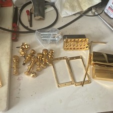 Gold Electric Guitar Parts Set Bridge Pickup Covers guyker tuners  will trade
