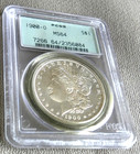 1900 O MORGAN SILVER DOLLAR ~ PCGS MS64 ~ OLD GREEN LABEL ~ BRIGHT & SHINY — photo 1