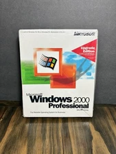 (NEW) Microsoft Windows 2000 Professional Retail Box Sealed (Upgrade Version)
