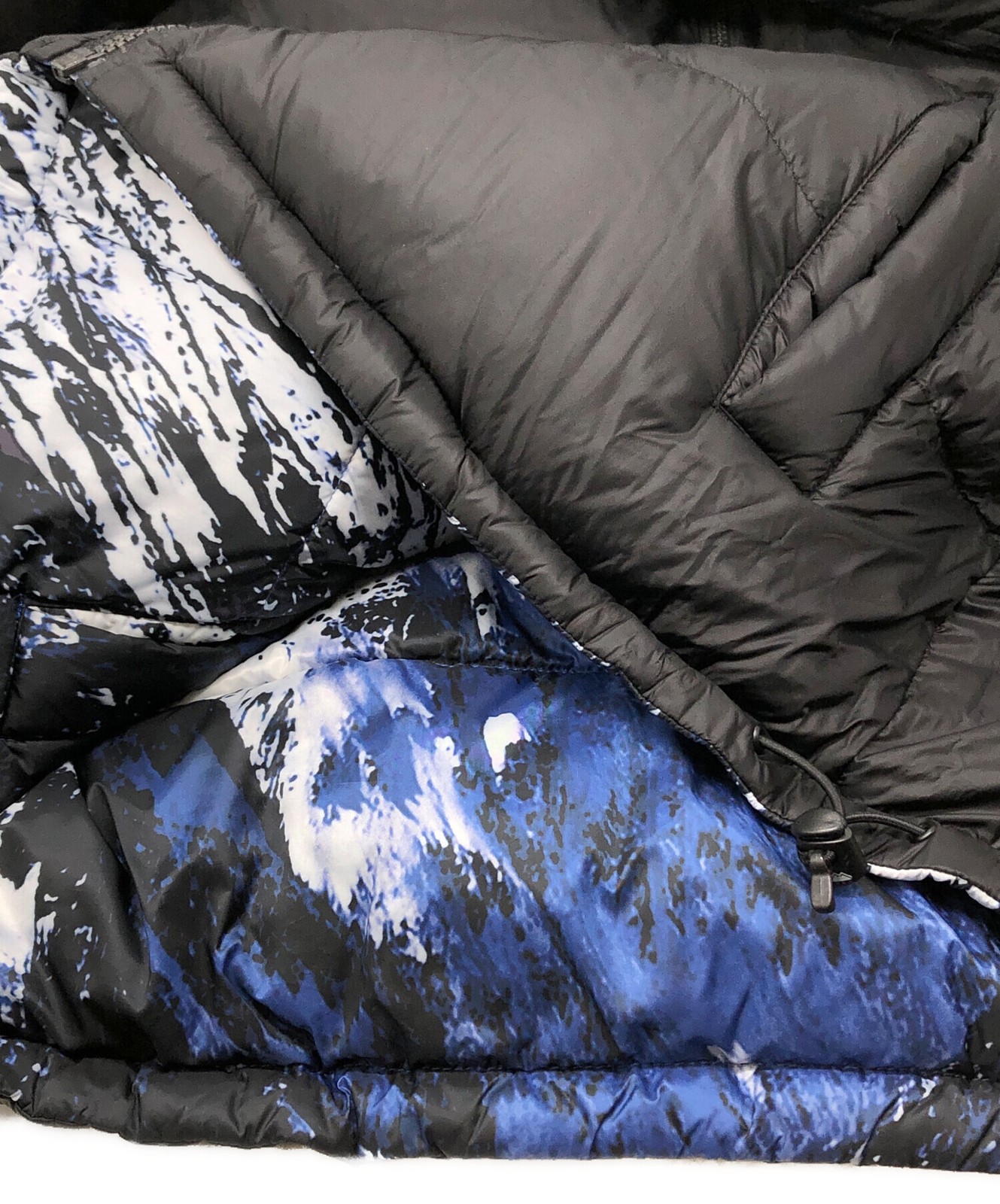 FIRST DOWN reversible down jacket Size: M Blue Me… - image 8