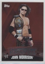 2010 Topps WWE Material Unified Championship Belt Puzzle Back John Morrison 8i5