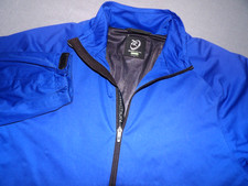 Zero Restriction Tour Series Lined Zip-Up Blue Casual Golf Jacket Men's Large
