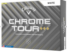 Callaway Chrome Tour Triple Diamond White Golf Balls 1 Dozen New