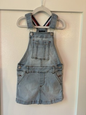 Tommy Hilfiger Denim Jumper Overall Dress Toddler Girl 3T Classic