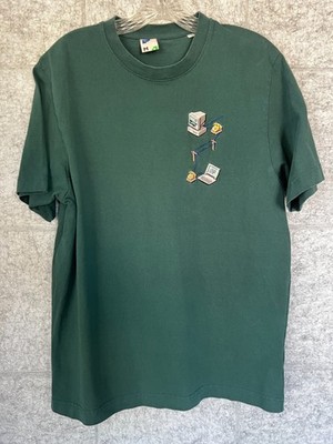 Errornogo Green Dial Up Computer T-shirt Medium Short Sleeve