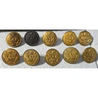 Vintage Military Buttons Lot Eagle Uniform Coat Button WWII Great Seal Etc