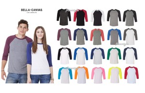 bella canvas baseball tee