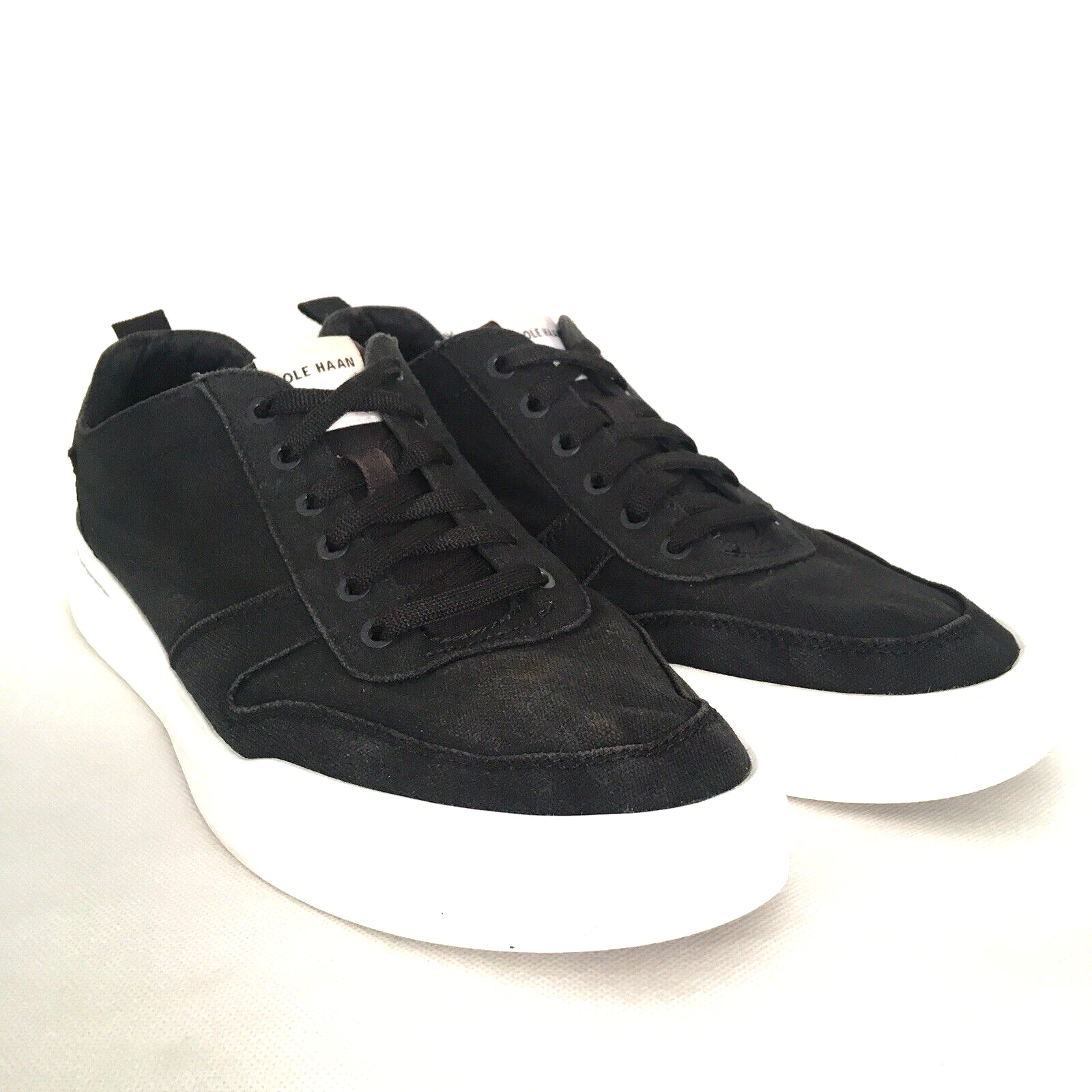 Cole Haan Grand Shoes Mens Size 10 Black Athletic Casual Lace Up Sneakers