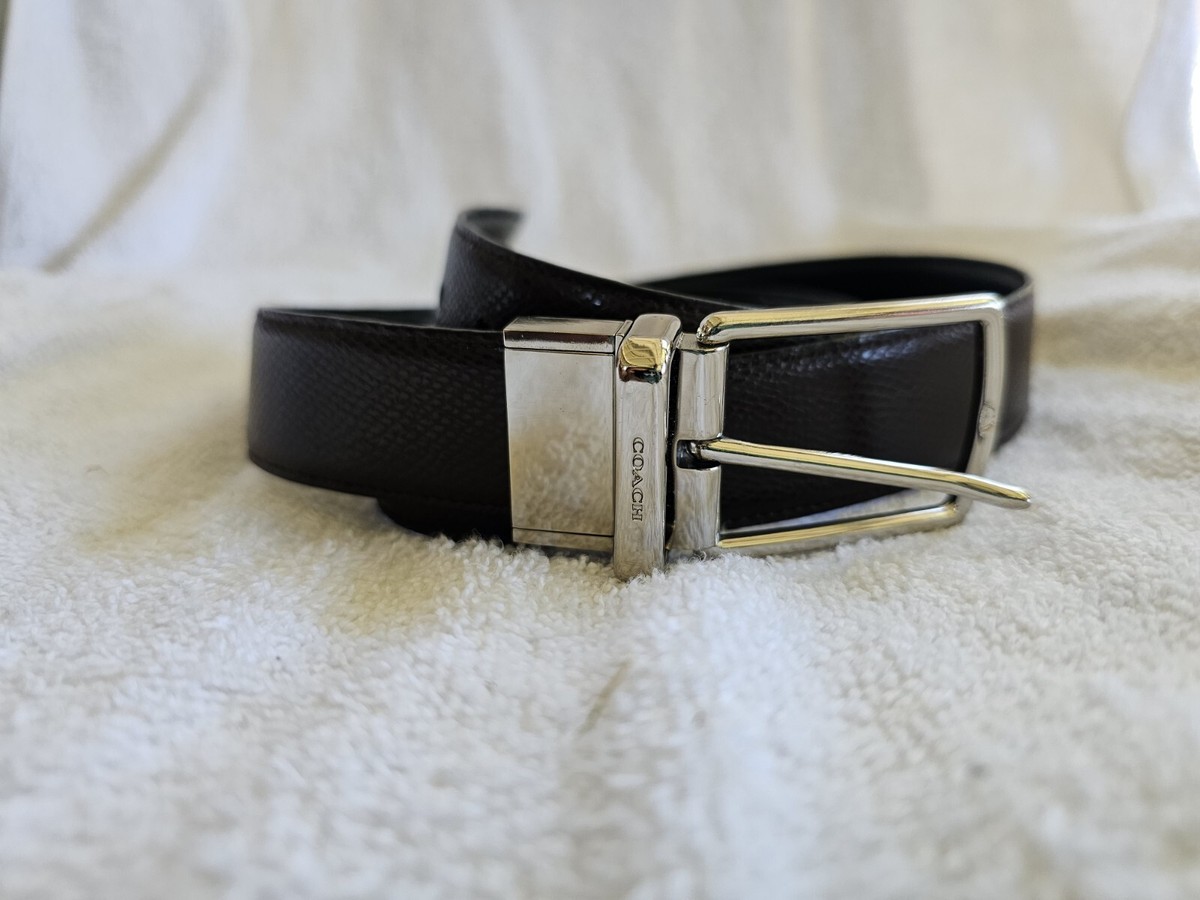 Man Belt Coach Reversible Black /brown | eBay